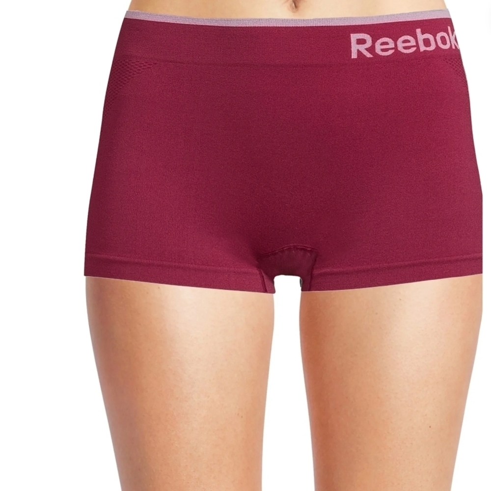 All Reebok Women's Seamless Boxer Briefs (4 pair) Comfort Stretch Underwear